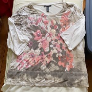 1X Style and Company 3/4 sleeve top